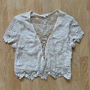 Lace crop top